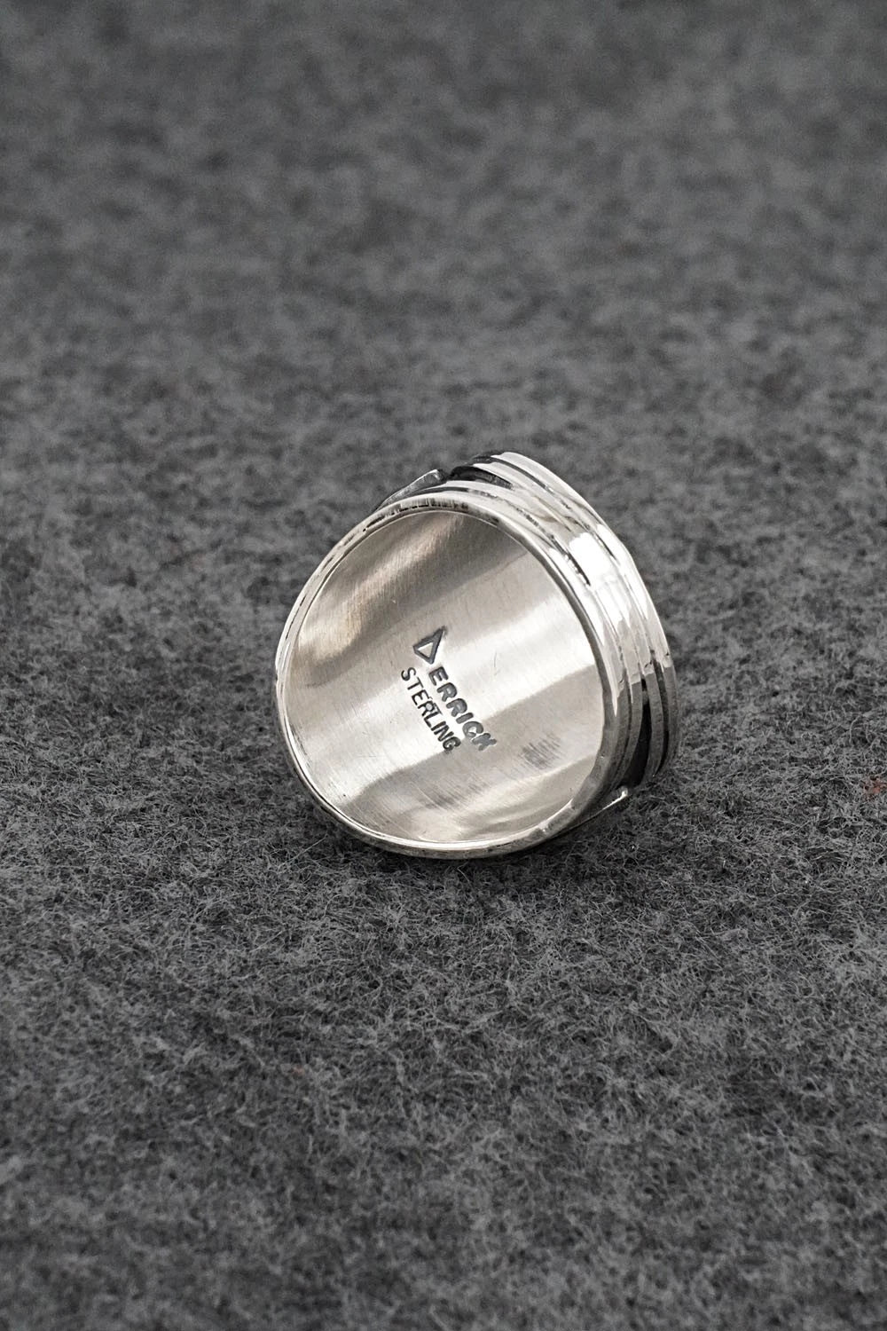 Turquoise & Sterling Silver Ring - Derrick Gordon - Size 7