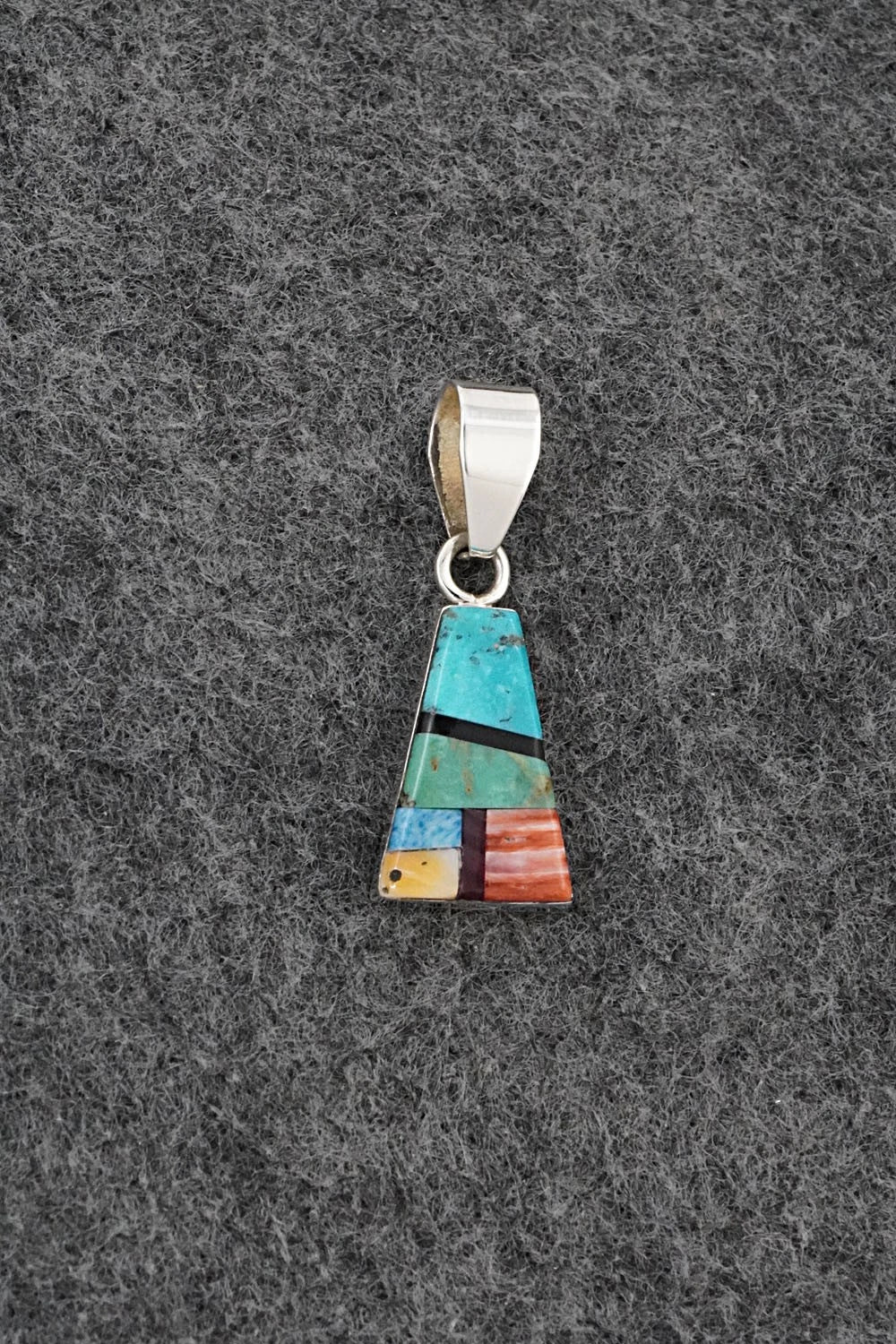Multi Stone & Sterling Silver Pendant - Priscilla Smith