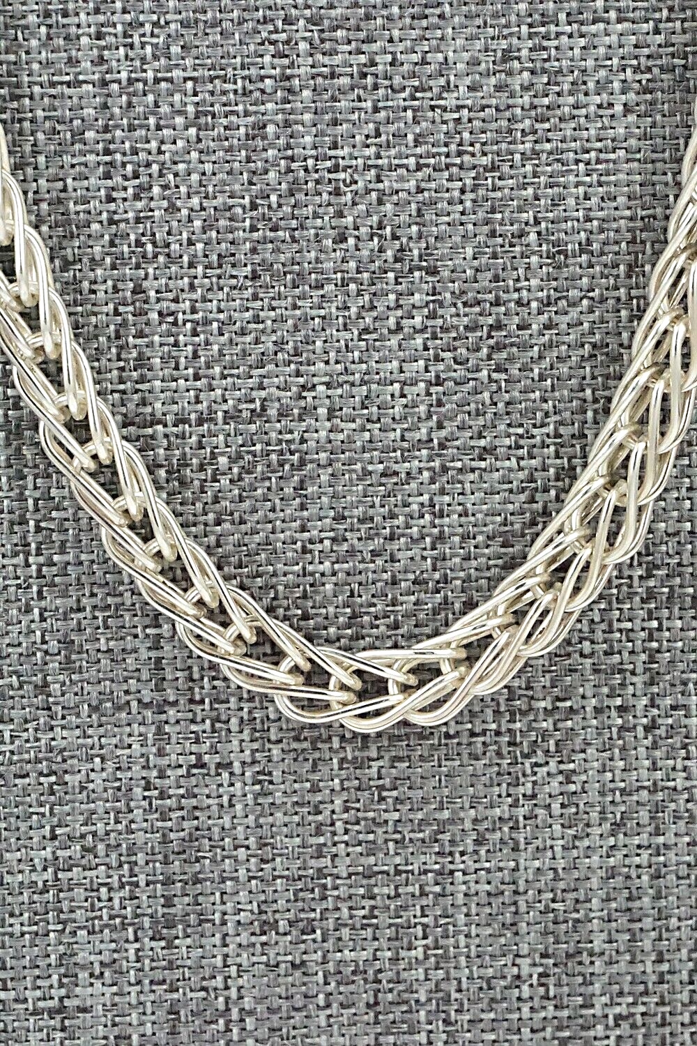 Sterling Silver Chain Necklace 24" - Smokey Gchachu