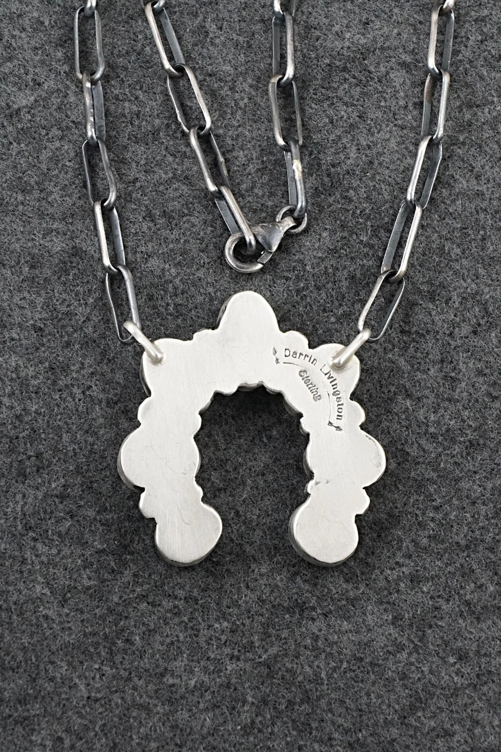 Turquoise & Sterling Silver Necklace - Darrin Livingston