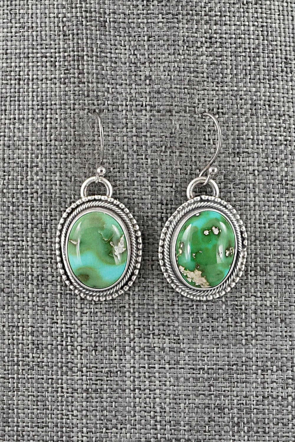 Turquoise & Sterling Silver Necklace and Earrings Set - Kathleen Livingston