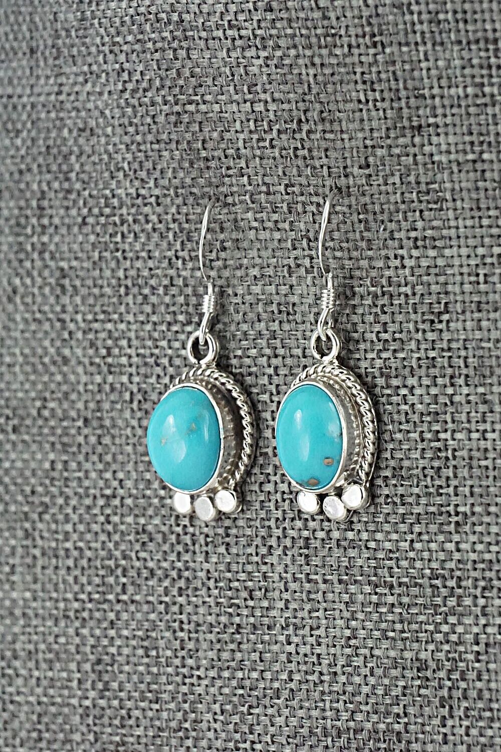 Turquoise and Sterling Silver Earrings - Sharon McCarthy