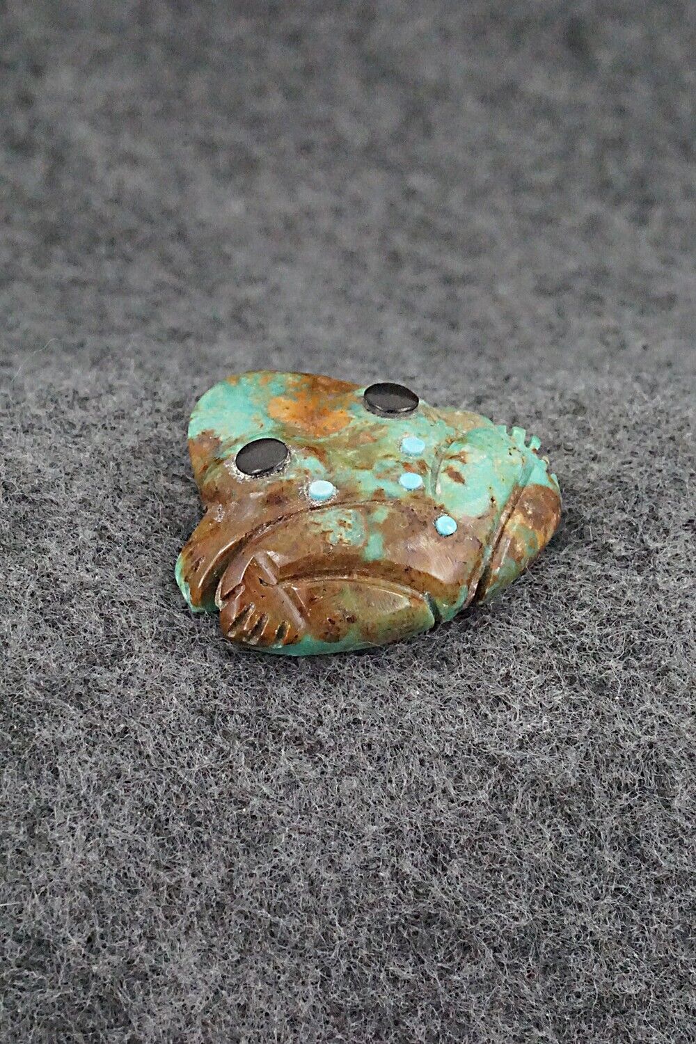 Frog Zuni Fetish Carving - Reynold Lunasee