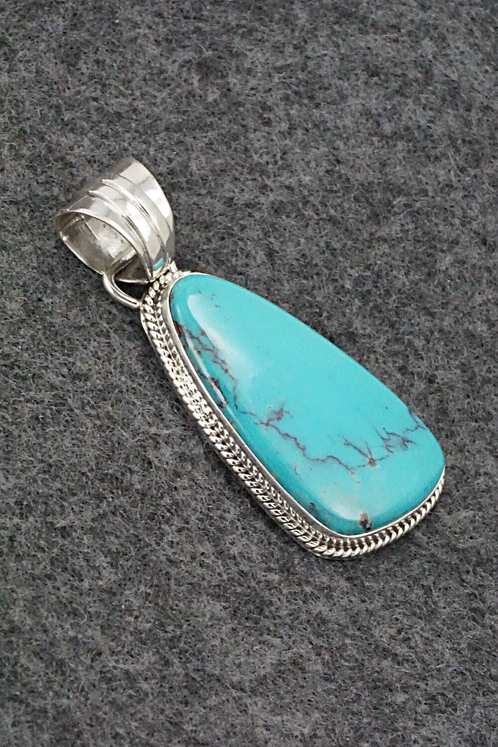 Turquoise and Sterling Silver Pendant - Sharon McCarthy