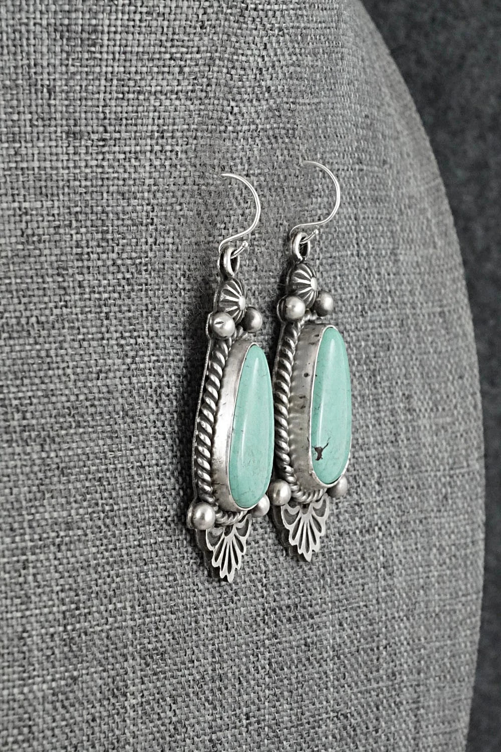 Turquoise & Sterling Silver Earrings - Michael Calladitto