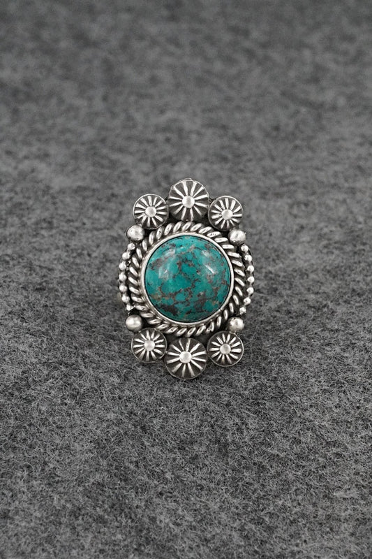 Turquoise & Sterling Silver Ring - Michael Calladitto - Size 7