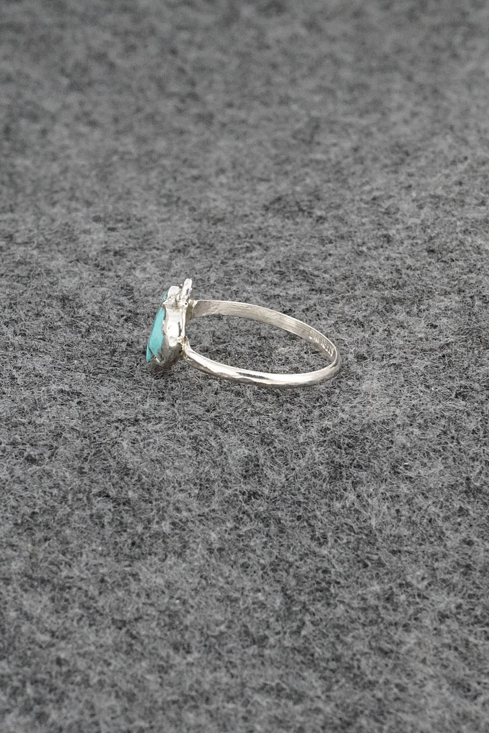 Turquoise & Sterling Silver Ring - Ola Eriacho - Size 6.75