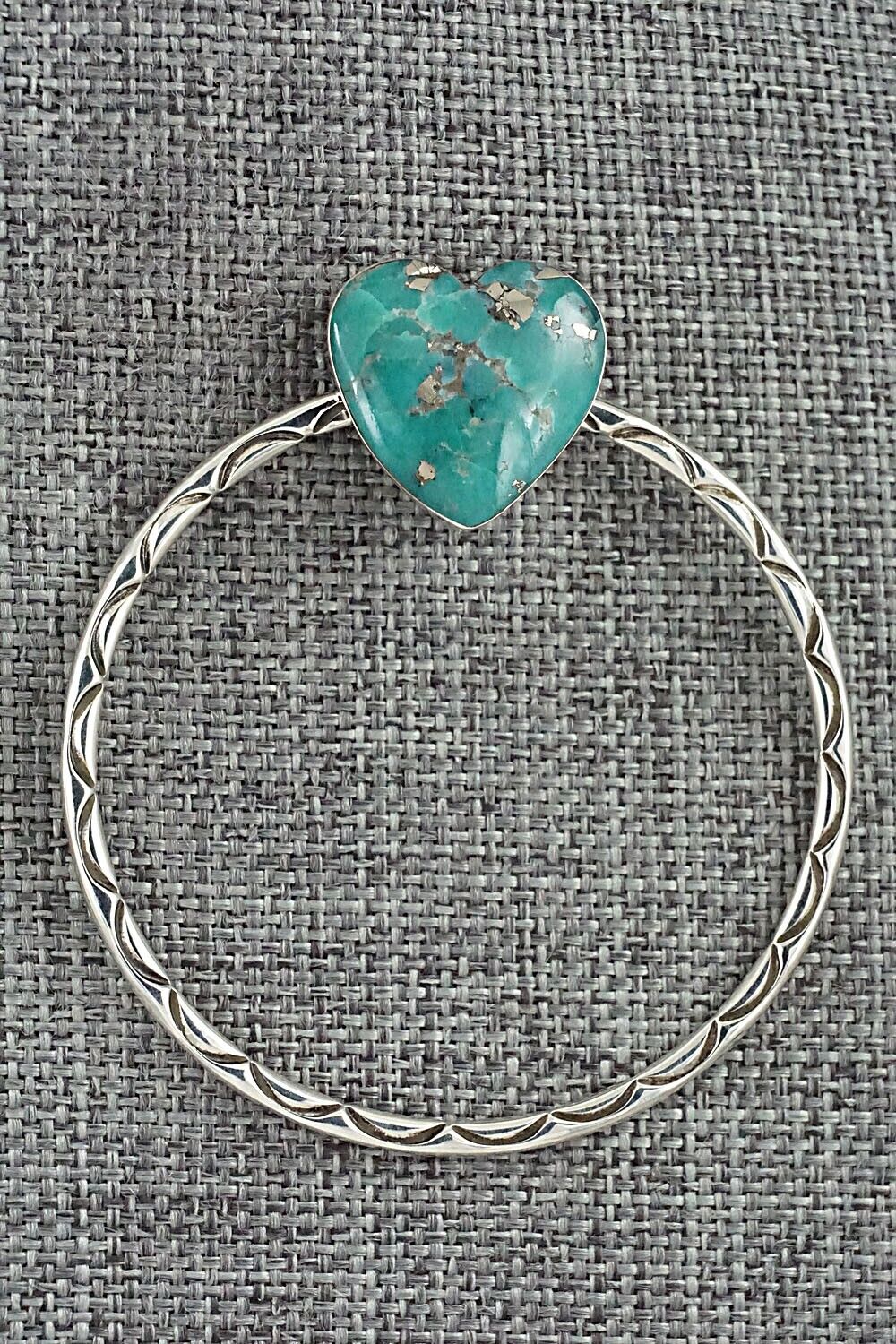 Turquoise & Sterling Silver Earrings - Sarah Yazzie