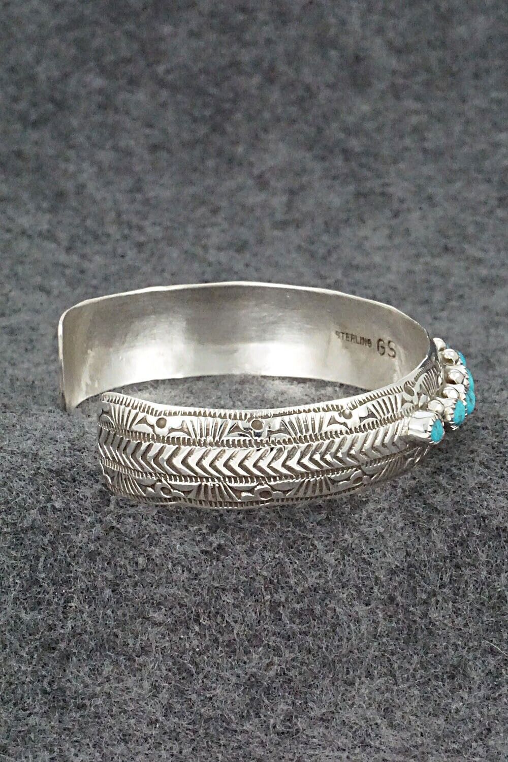 Turquoise & Sterling Silver Bracelet - Grace Silver