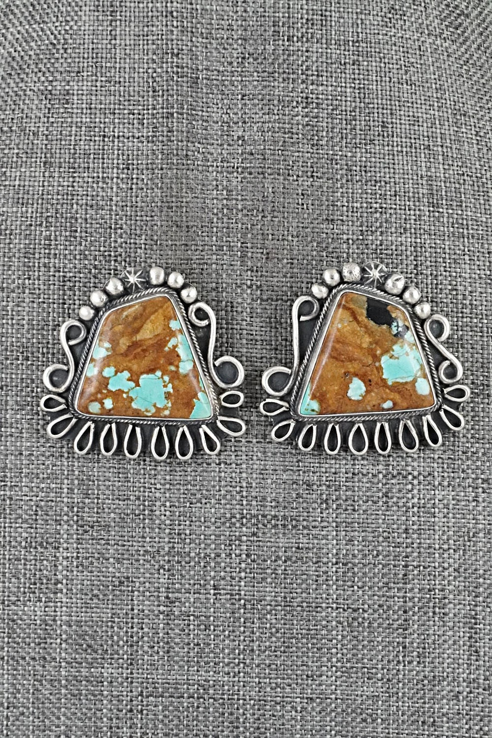 Turquoise & Sterling Silver Necklace and Earrings Set - Bob Becenti