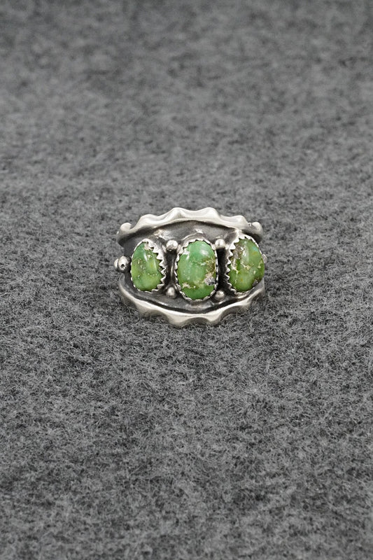 Turquoise & Sterling Silver Ring - Genevieve Francisco - Size 10