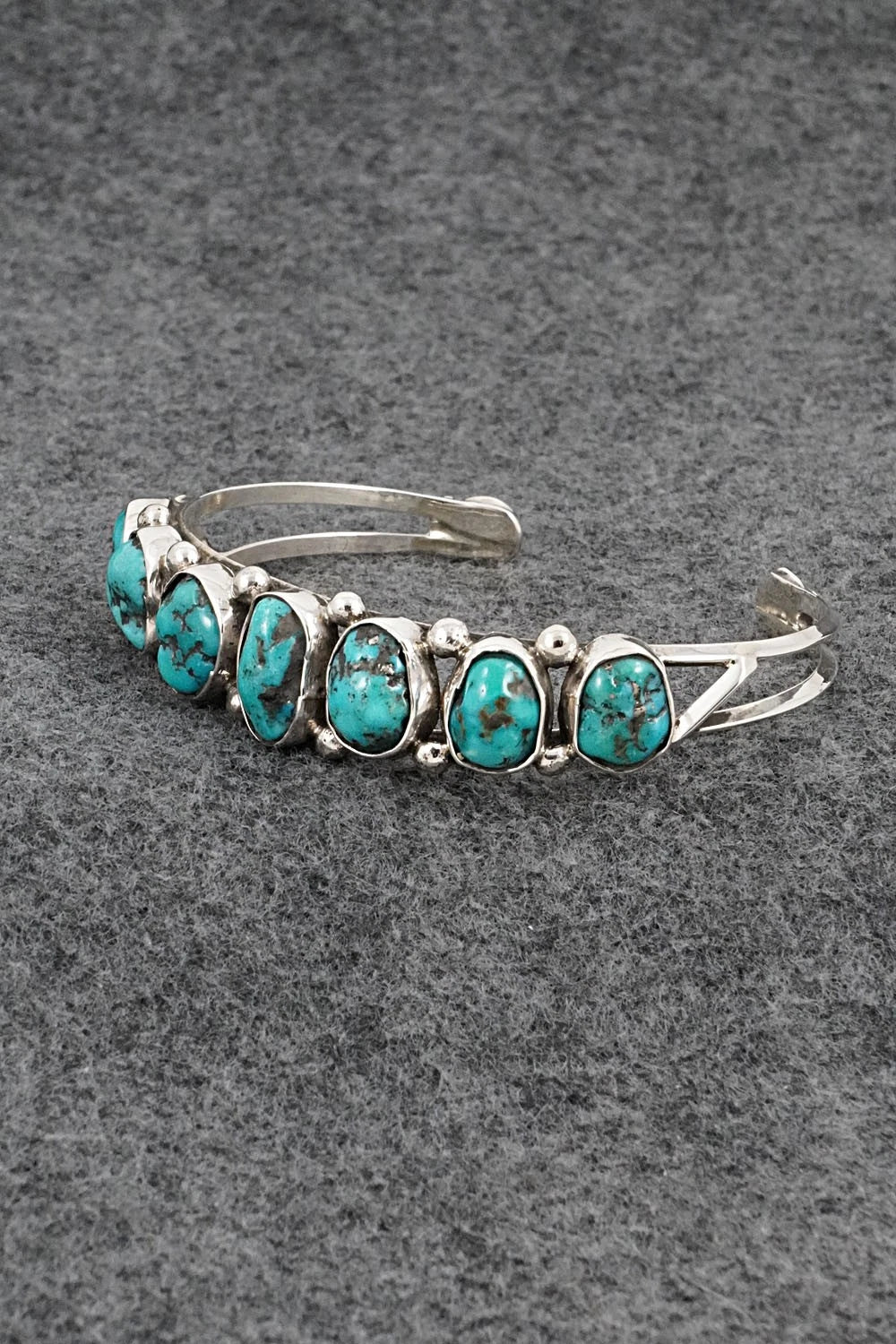 Turquoise & Sterling Silver Bracelet - Priscilla Reeder