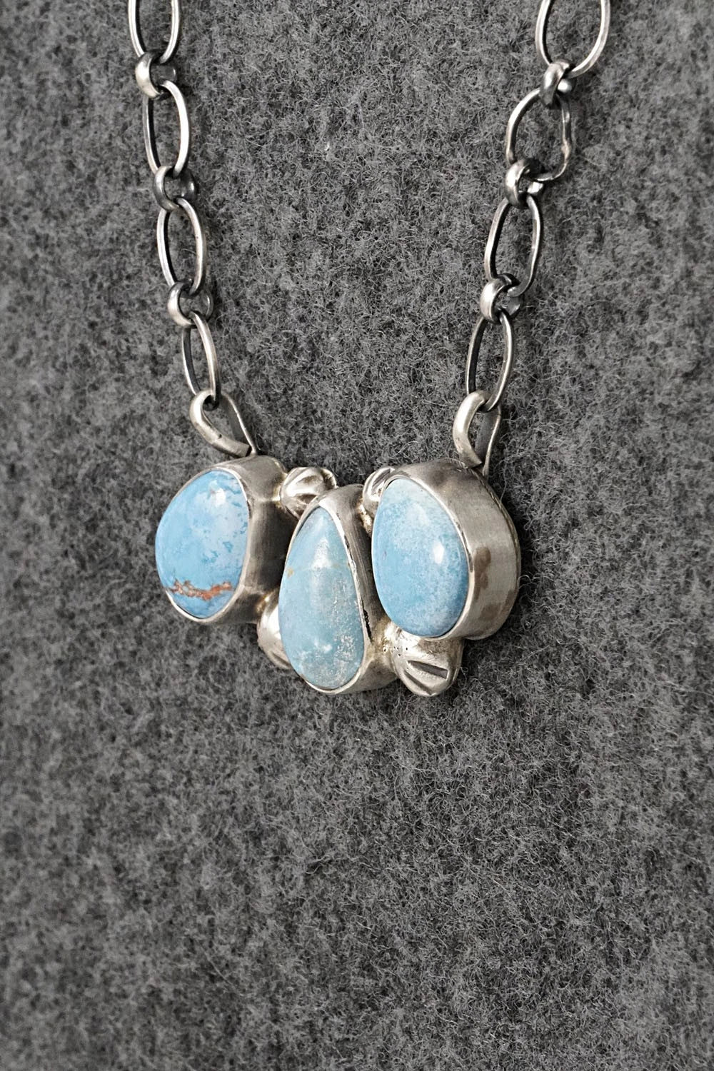 Turquoise & Sterling Silver Necklace - Kathleen Livingston