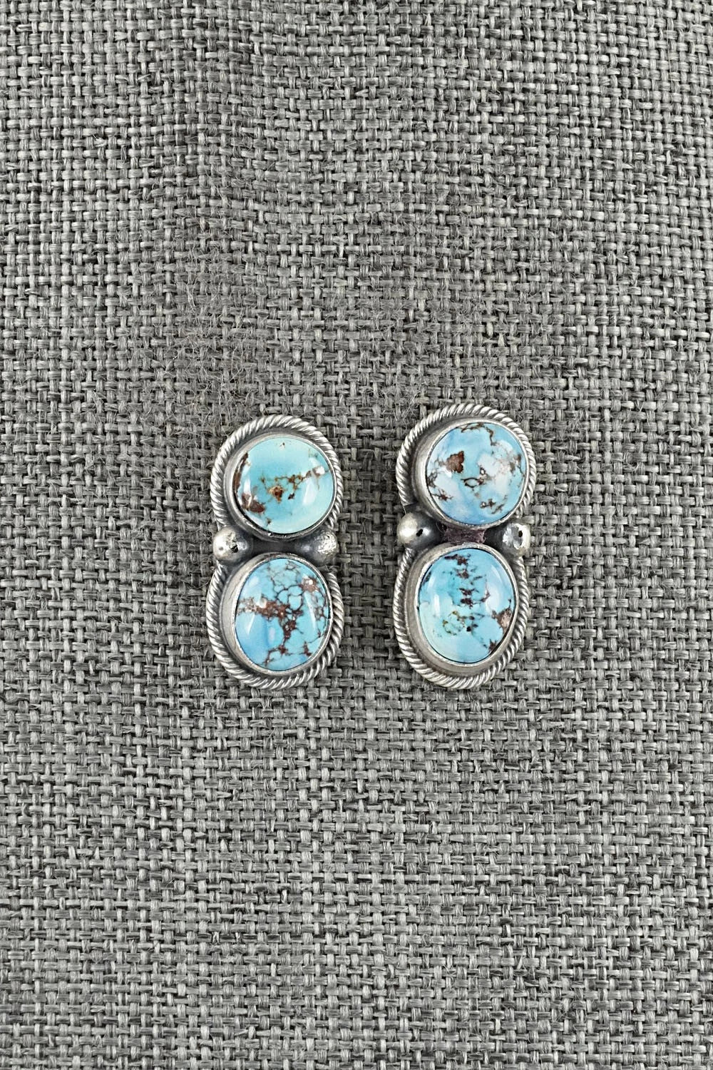 Turquoise & Sterling Silver Squash Blossom Set - Darrin Livingston