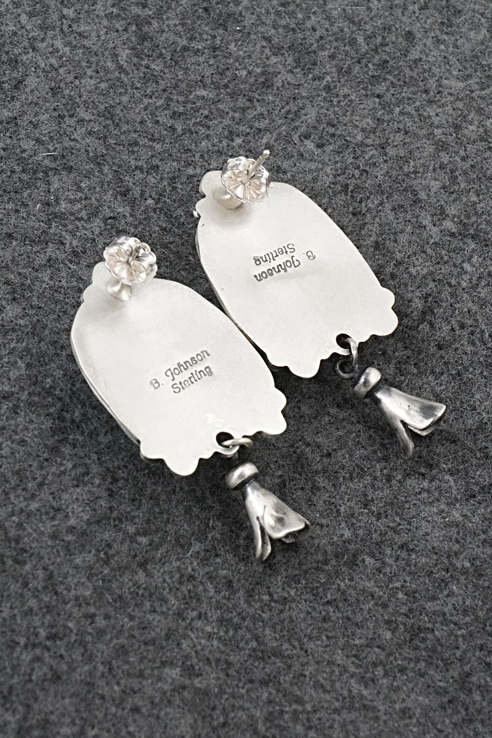 Turquoise & Sterling Silver Earrings - Bobby Johnson