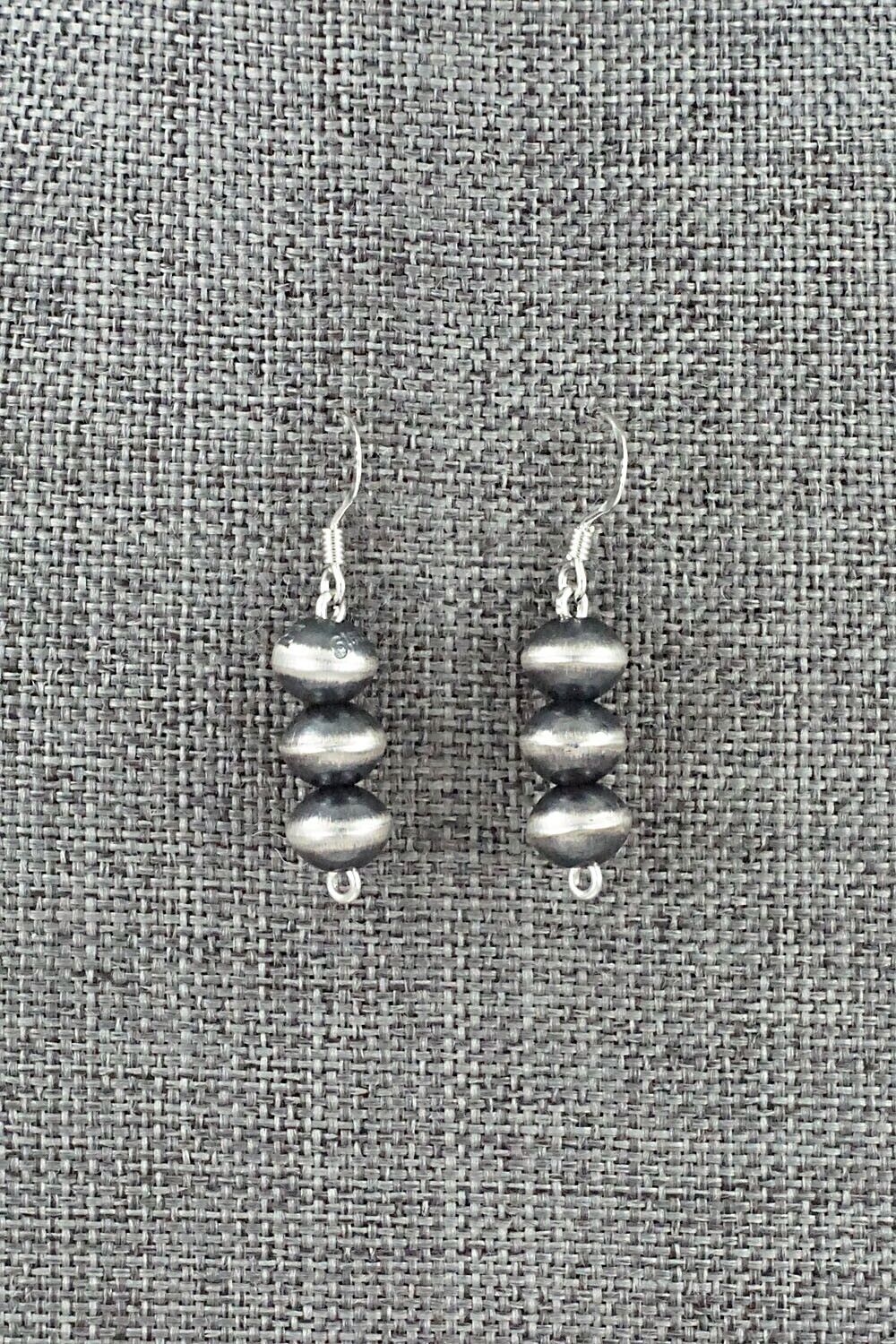 Sterling Silver Navajo Pearl Earrings - Preston Haley