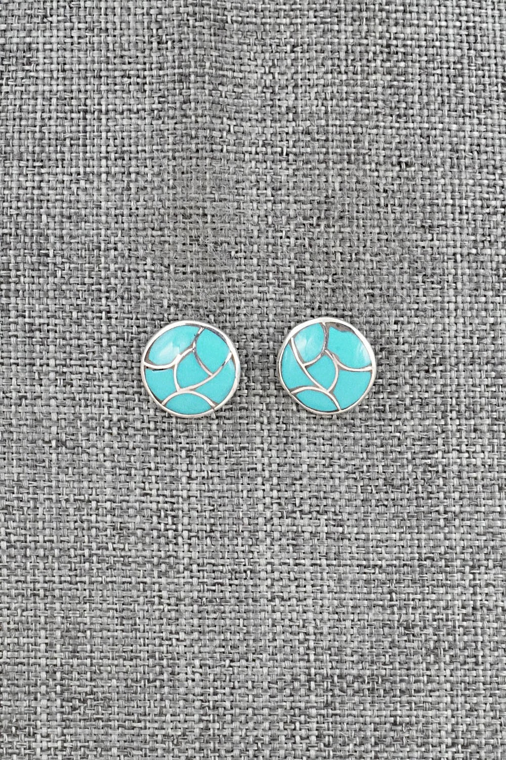 Turquoise & Sterling Silver Earrings - Orena Leekya