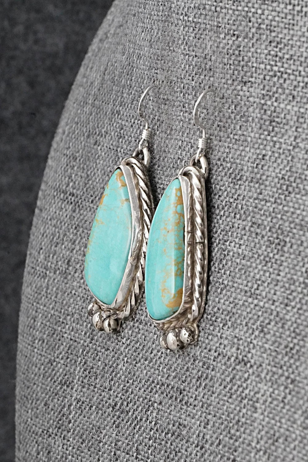 Turquoise & Sterling Silver Earrings - Aaron Robertson