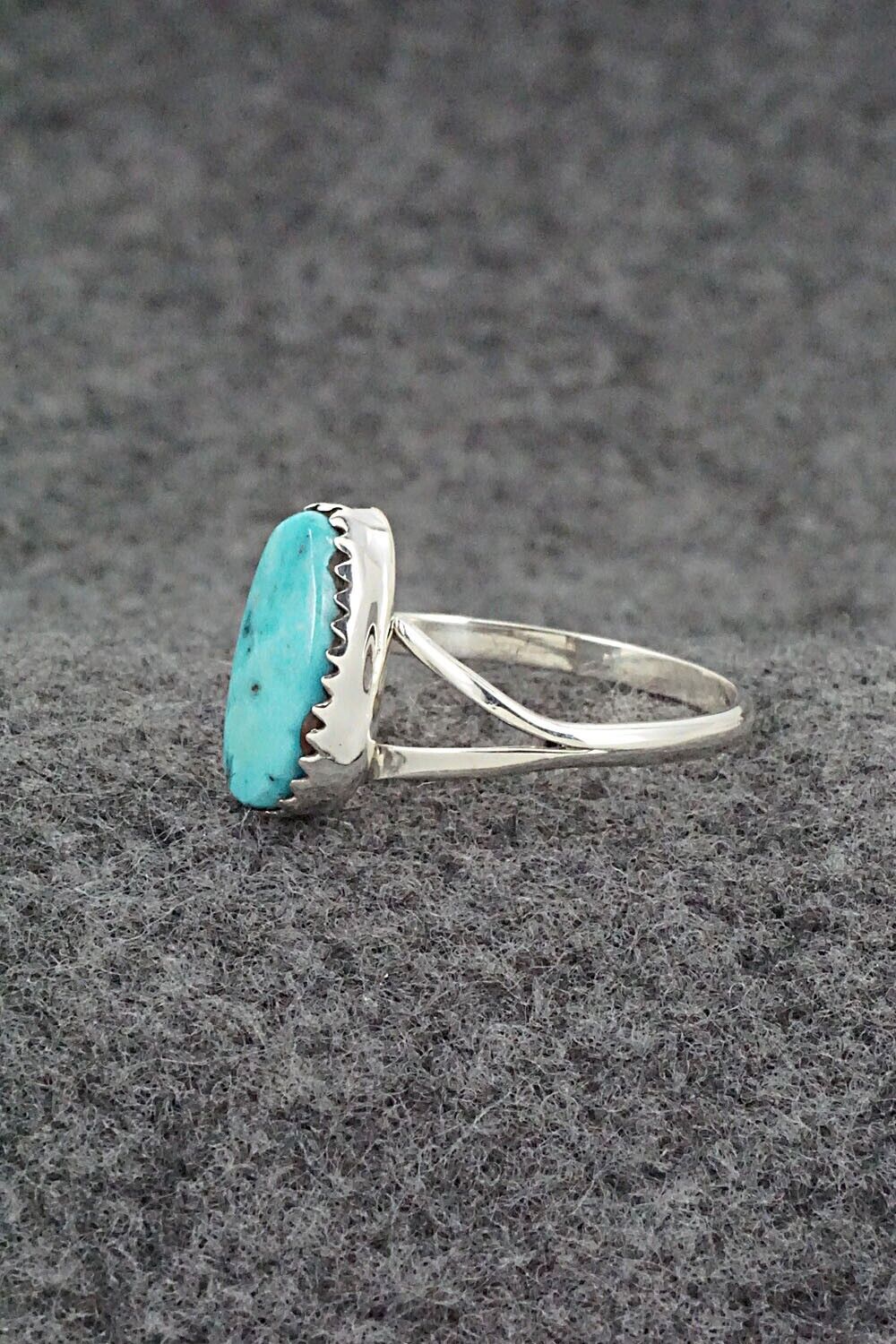 Turquoise & Sterling Silver Ring - Sharon McCarthy - Size 9.5
