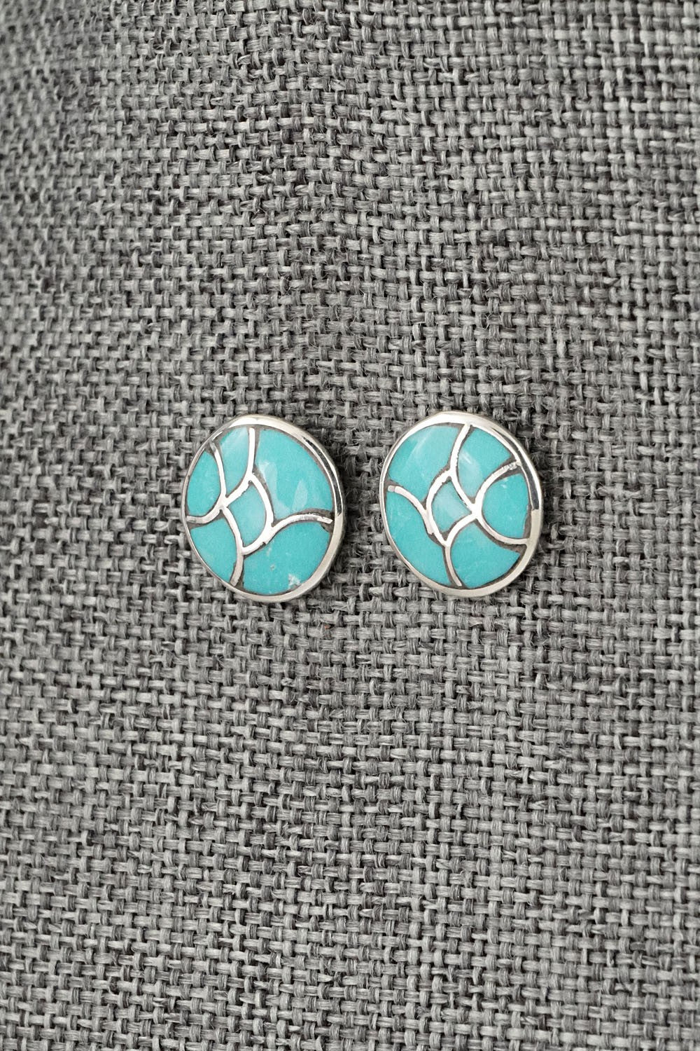 Turquoise & Sterling Silver Earrings - Orena Leekya