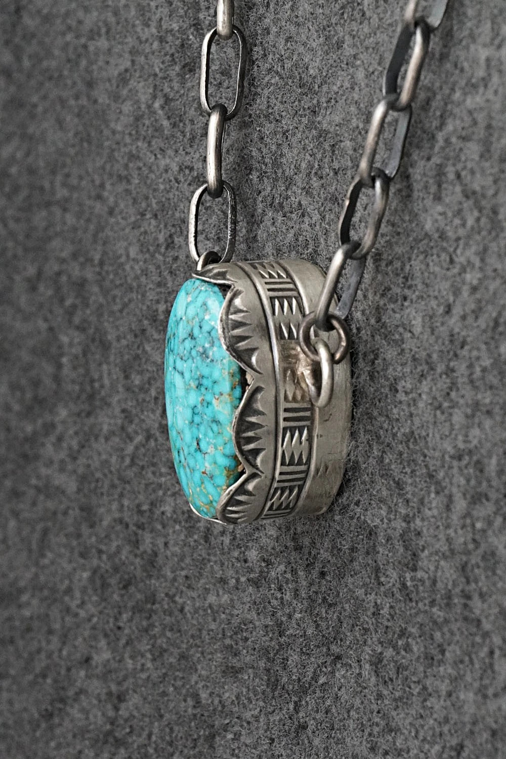 Turquoise & Sterling Silver Necklace - Paul Livingston
