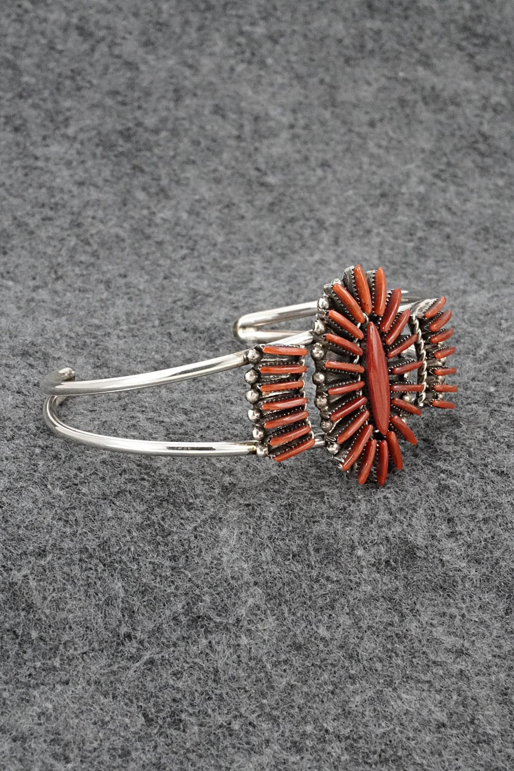 Coral & Sterling Silver Bracelet - Barton Cooeyate