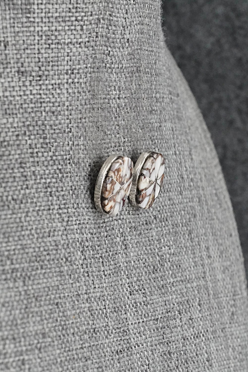 Wild Horse & Sterling Silver Earrings - Johnson Laweka