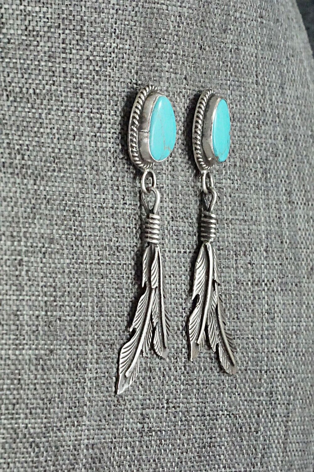 Turquoise and Sterling Silver Earrings - Sharon McCarthy
