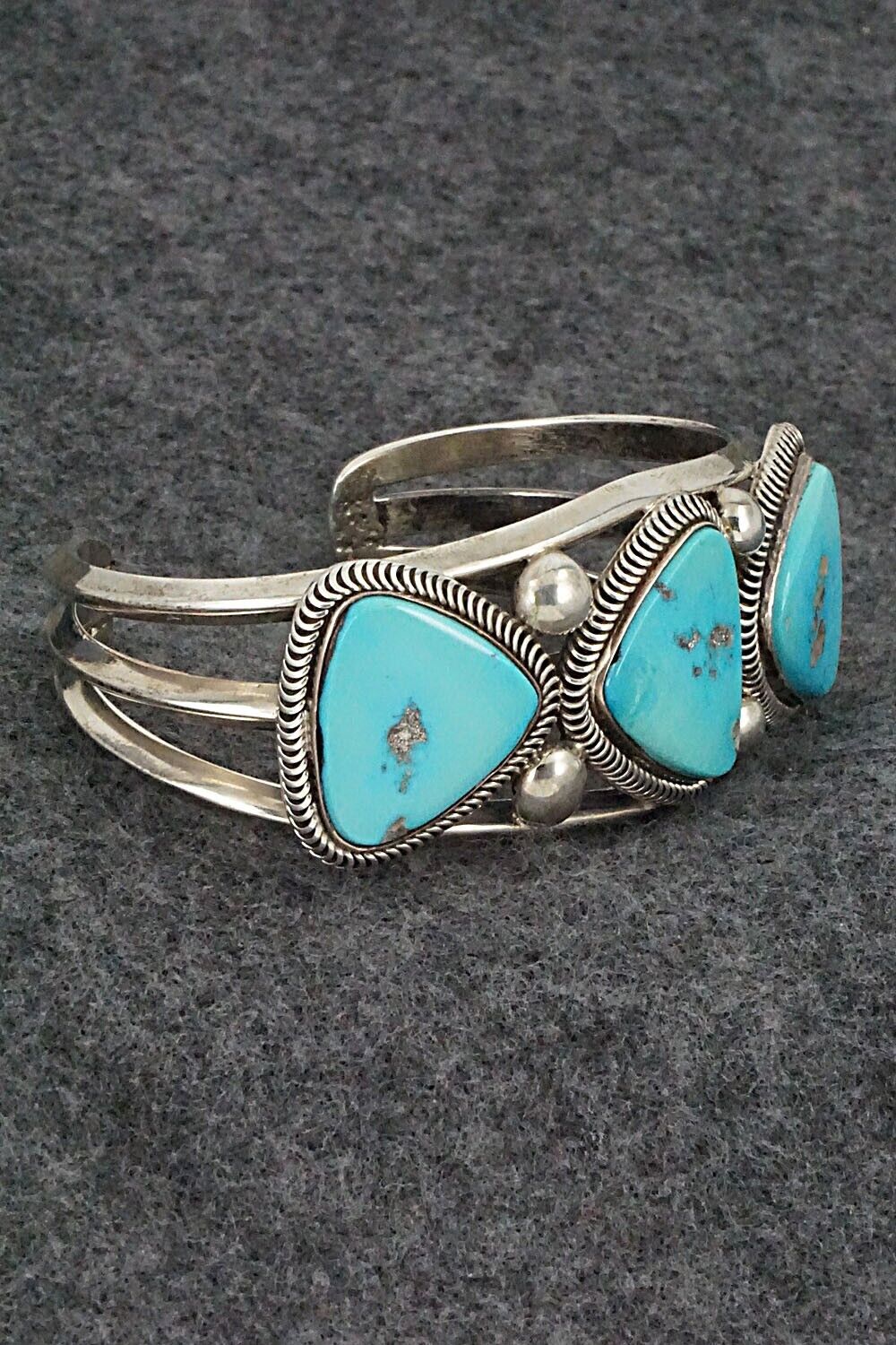 Turquoise and Sterling Silver Bracelet - Derrick Gordon
