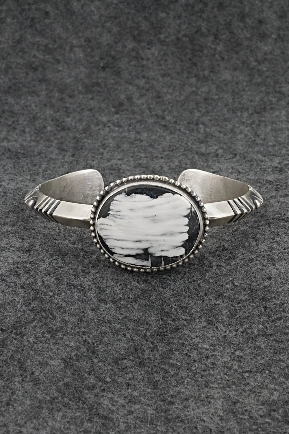 White Buffalo & Sterling Silver Bracelet - Paul Livingston