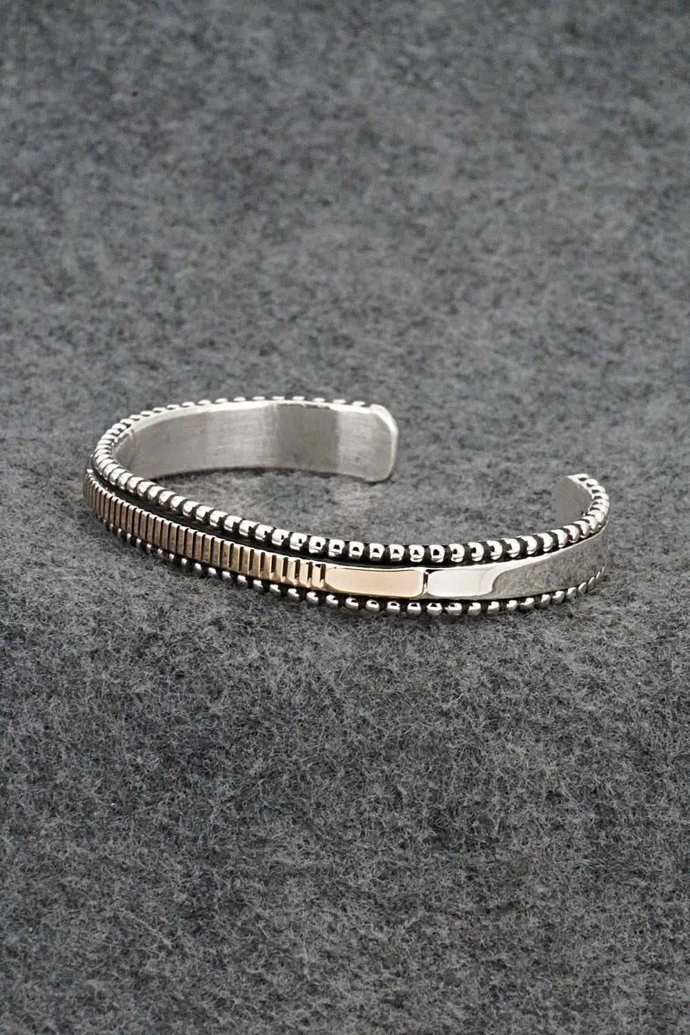 Sterling Silver and 14k Gold Bracelet - Jonathan Nez