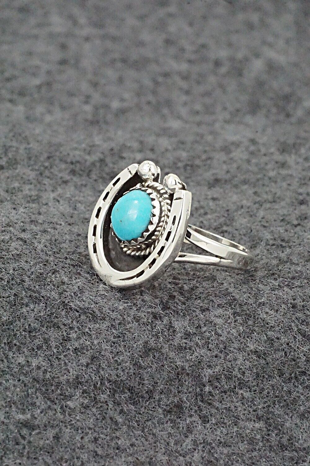 Turquoise & Sterling Silver Ring - Alice Rose Saunders - Size 8