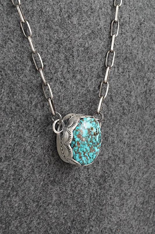 Turquoise & Sterling Silver Necklace - Randy Boyd