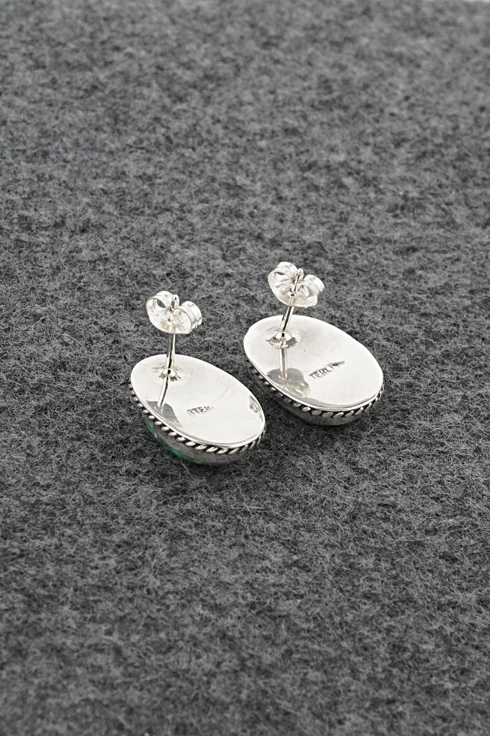 Turquoise & Sterling Silver Earrings - Rosemary Saunders