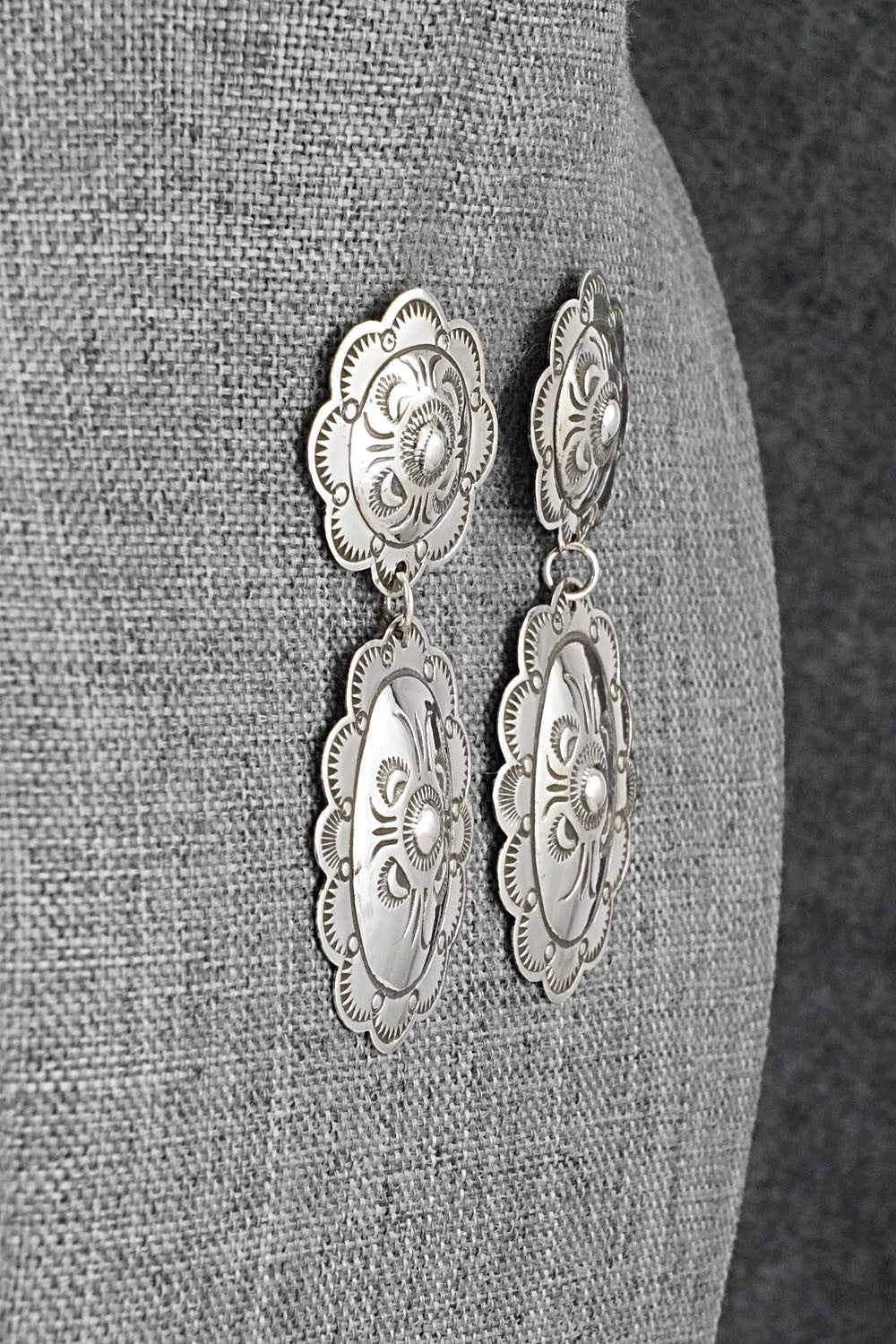 Sterling Silver Earrings - Bertha Begay