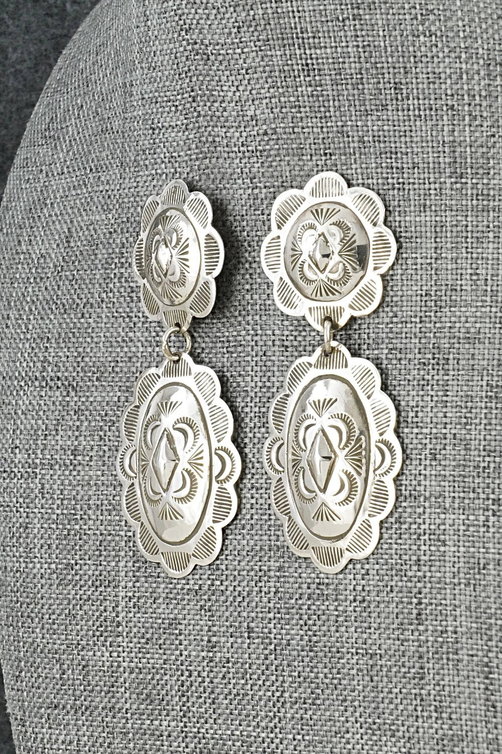 Sterling Silver Earrings - Bertha Begay