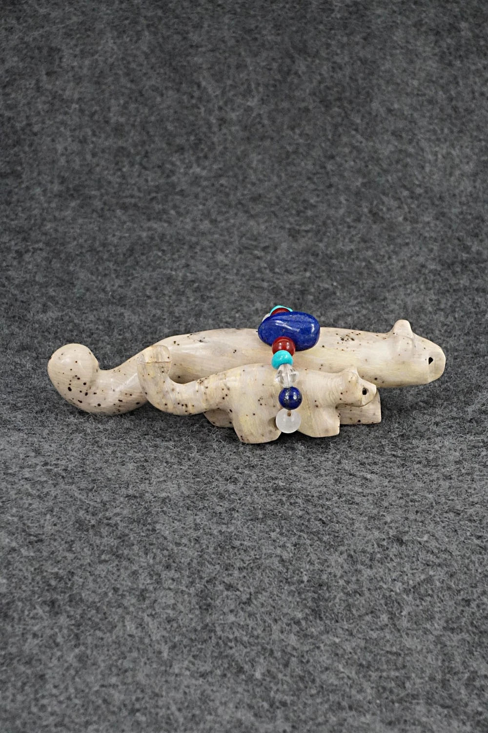 Mountain Lions Zuni Fetish Carving - Cheryl Beyuka