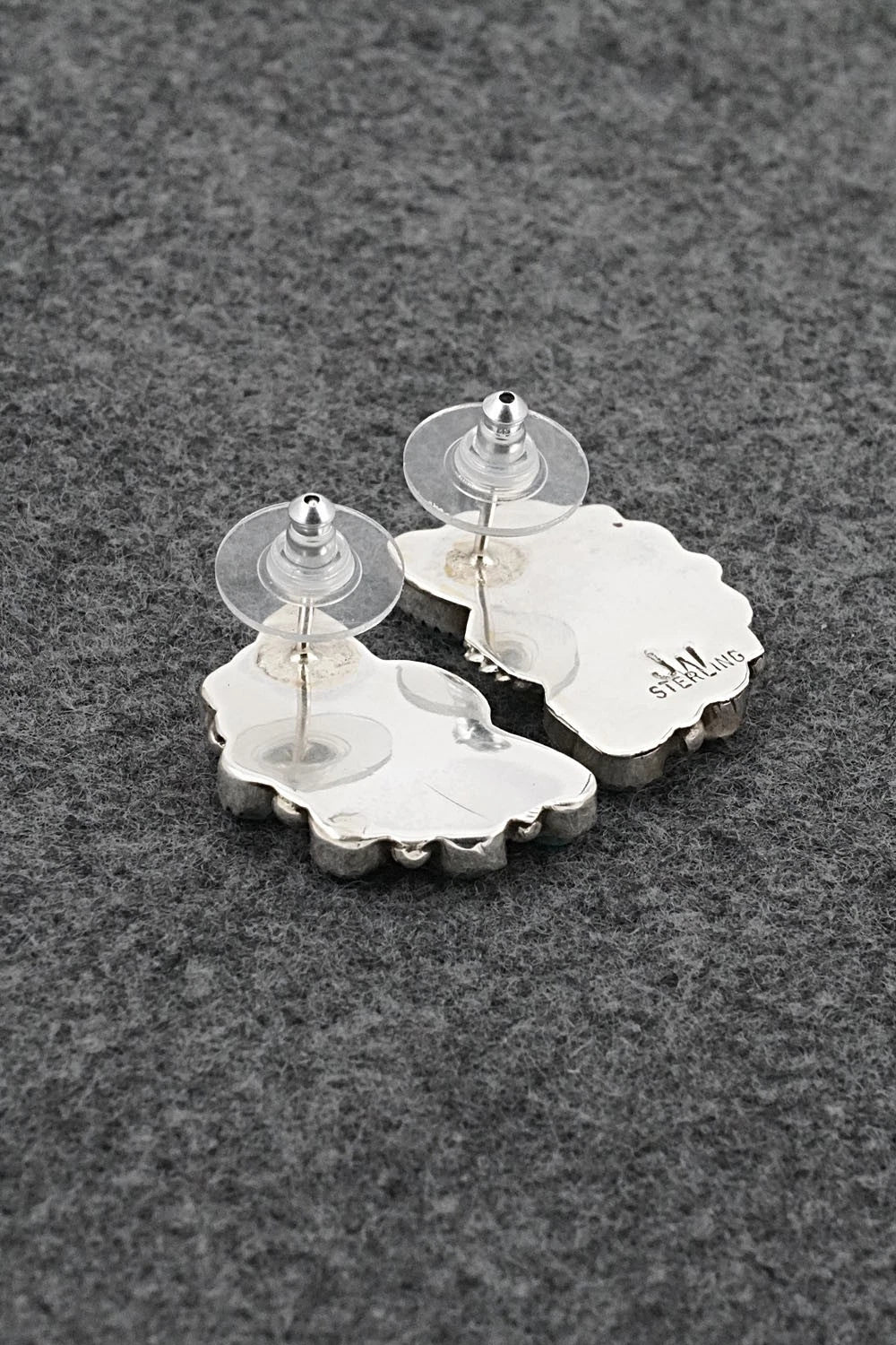 Turquoise & Sterling Silver Earrings - Justina Wilson