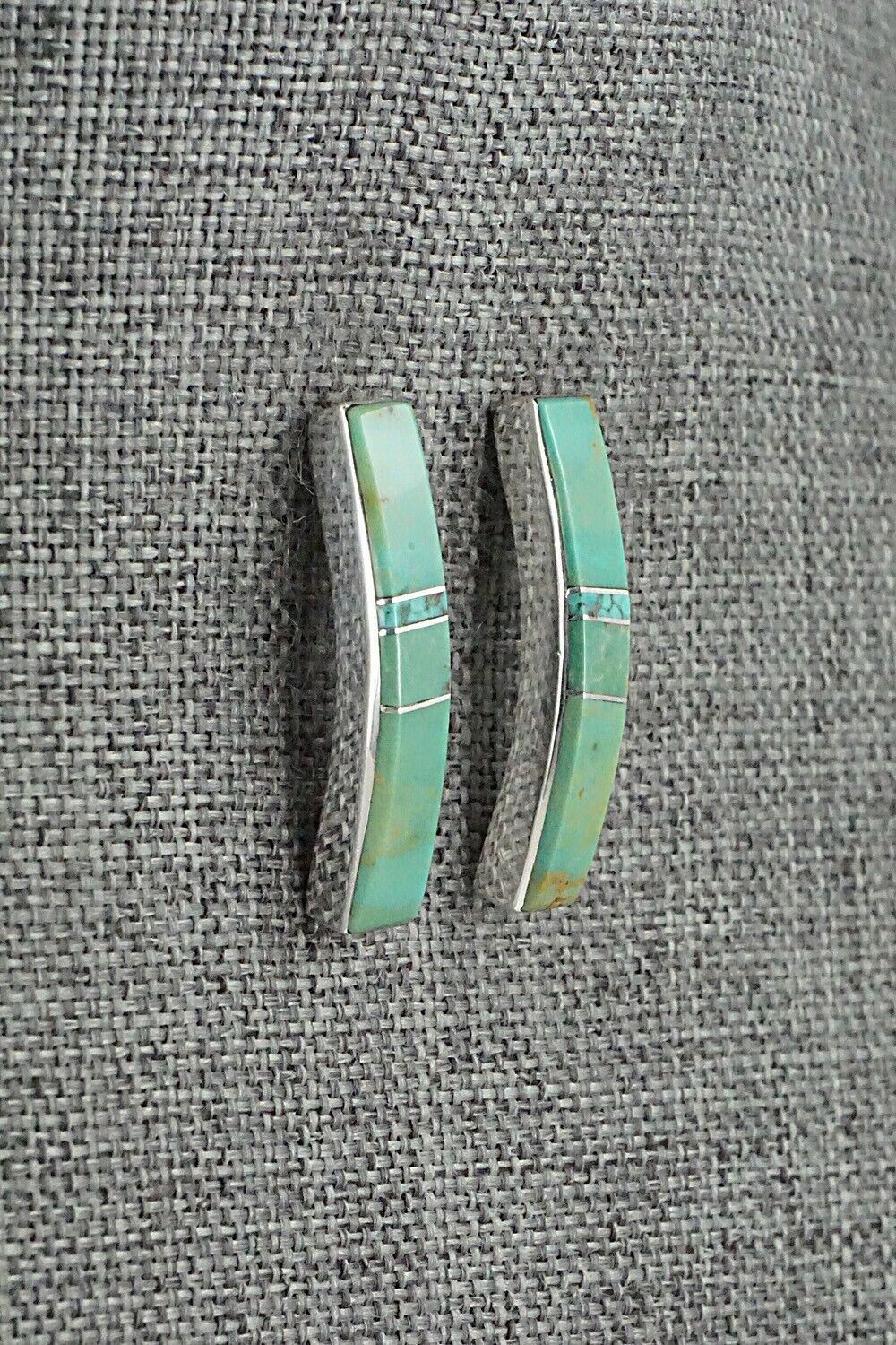 Turquoise & Sterling Silver Earrings - Marilyn Yazzie