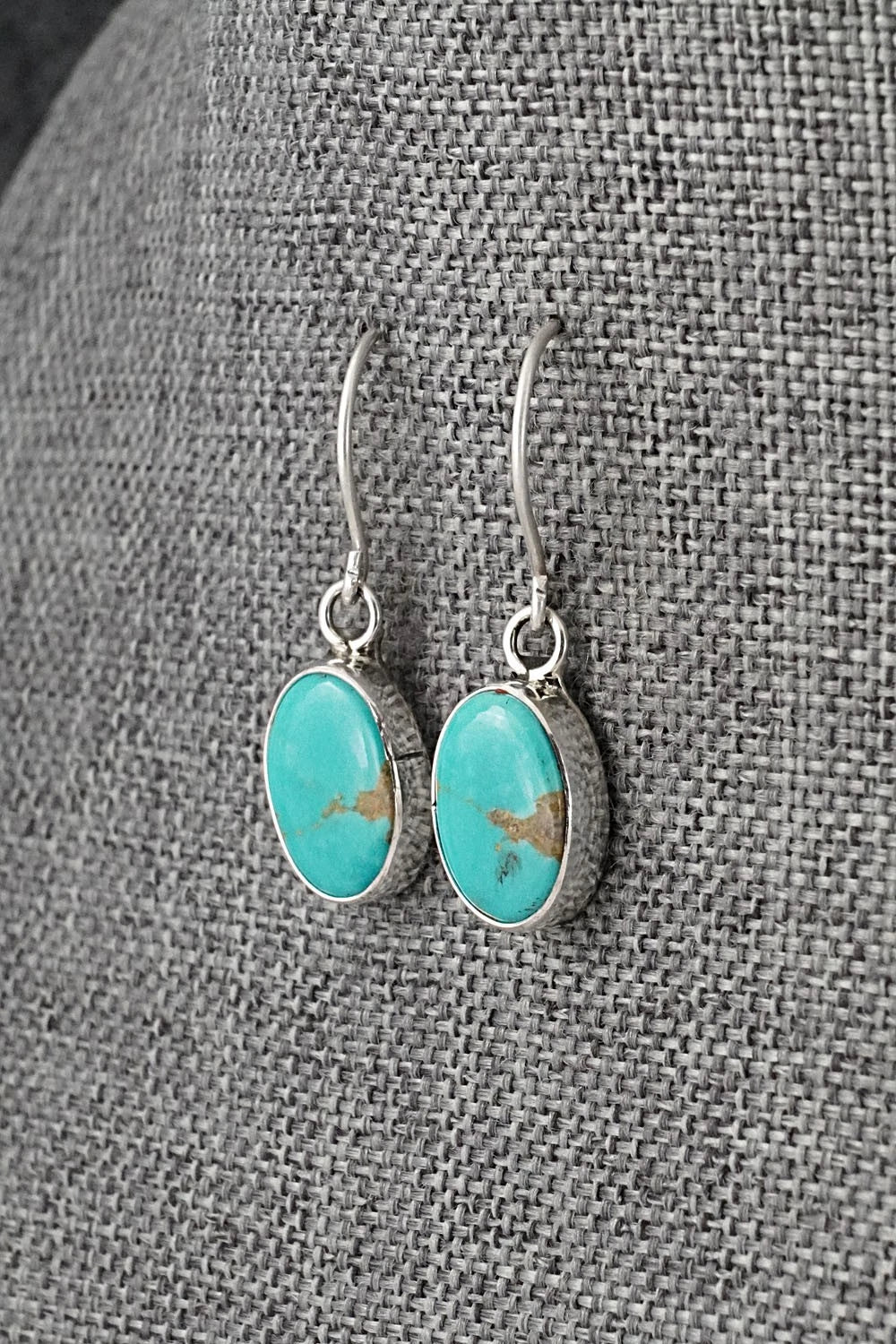Turquoise & Sterling Silver Earrings - Rosemary Saunders
