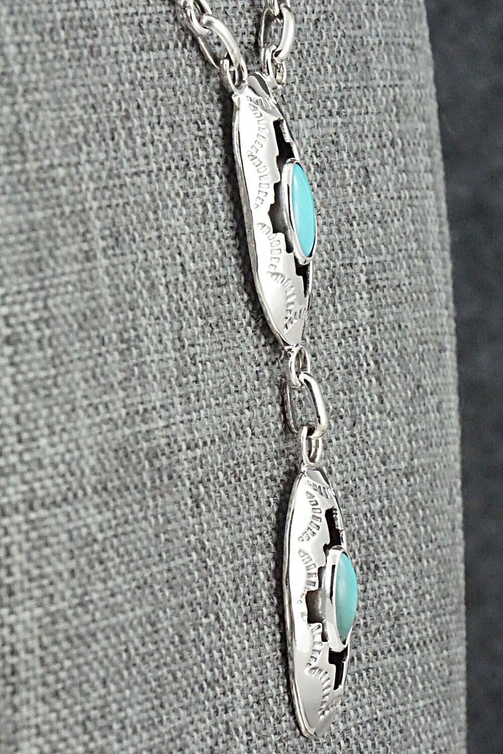 Turquoise & Sterling Silver Necklace - Bobby Platero