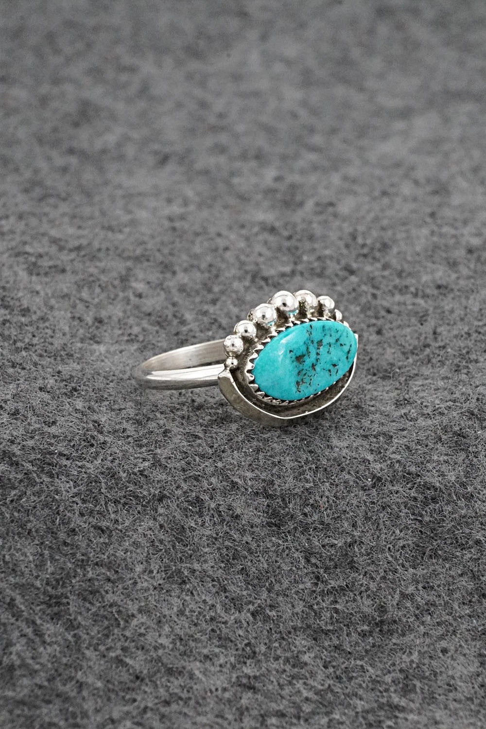 Turquoise & Sterling Silver Ring - Cody Nez - Size 8.5