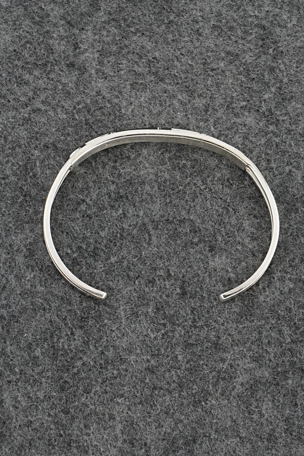 White Buffalo & Sterling Silver Inlay Bracelet - Jamie Johnson