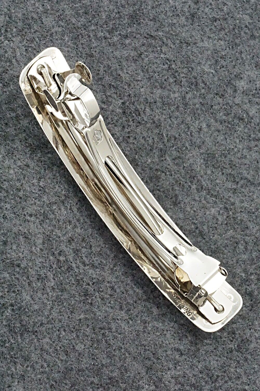 Coral & Sterling Silver Hair Barrette - Jolene Begay
