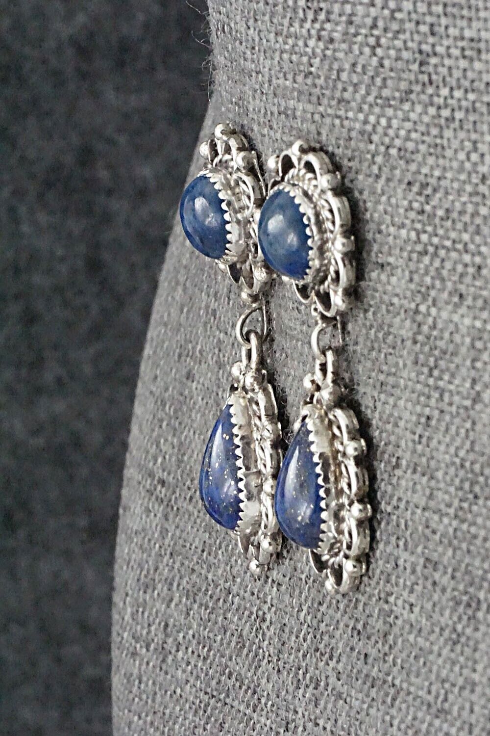 Lapis & Sterling Silver Earrings - Maritta Martinez