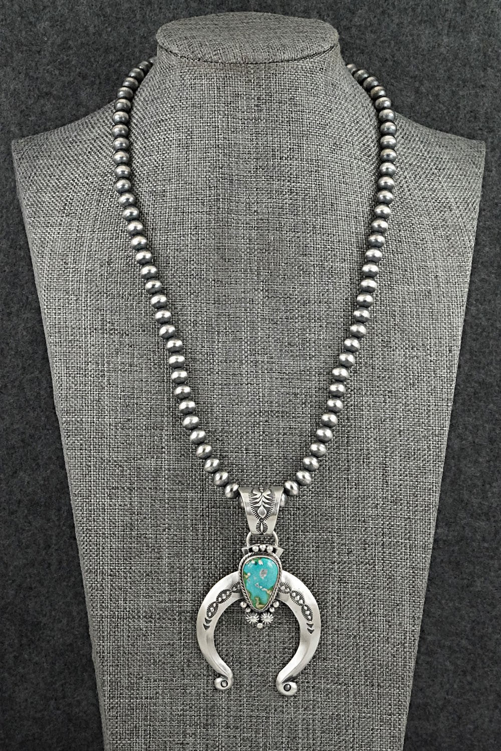 Turquoise & Sterling Silver Necklace - Samuel Yellowhair