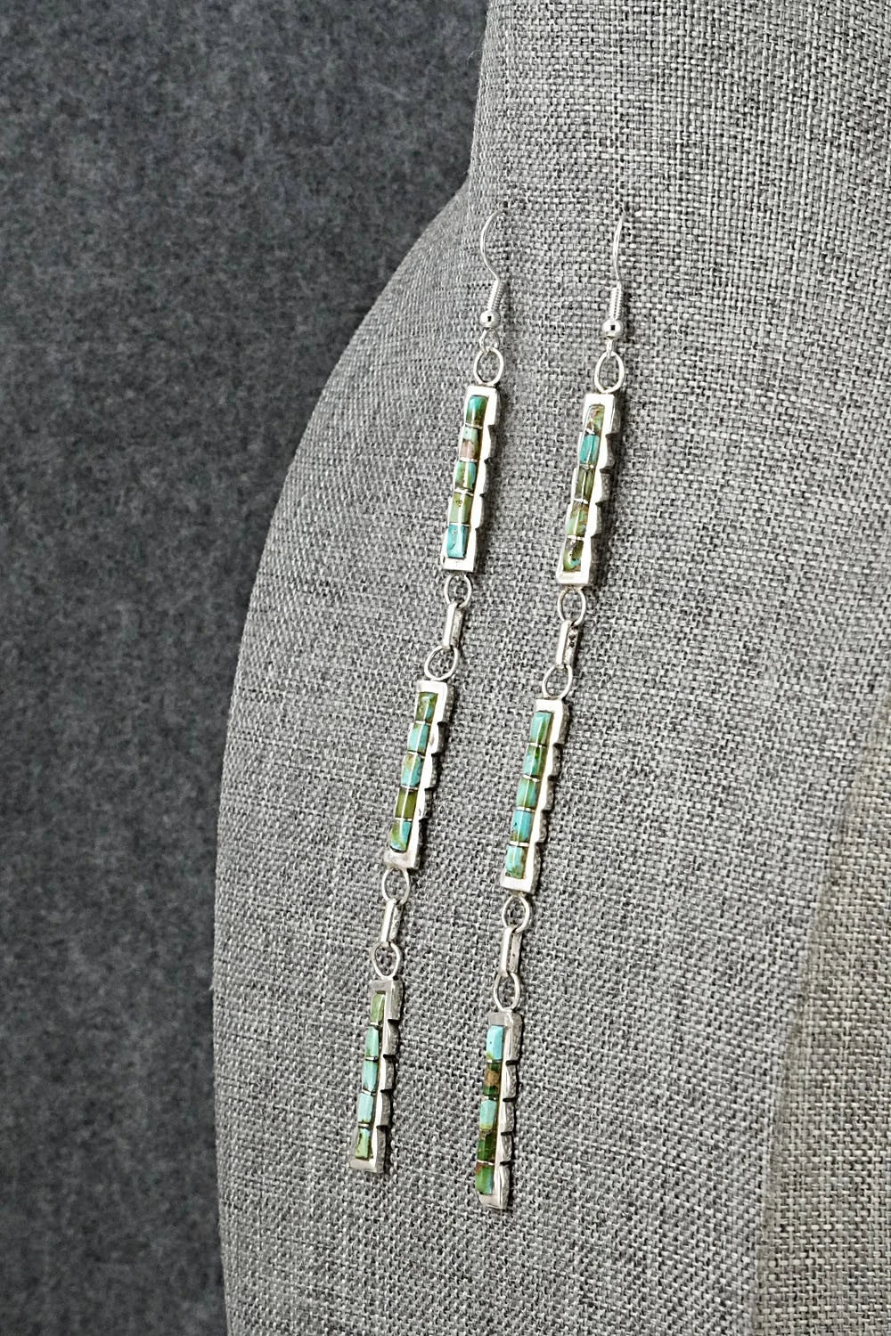 Turquoise & Sterling Silver Earrings - Sheldon Lalio