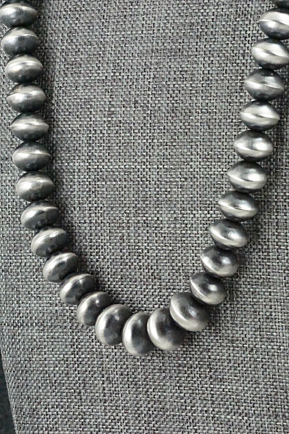 Sterling Silver Navajo Pearl Necklace 22" - Presley Haley