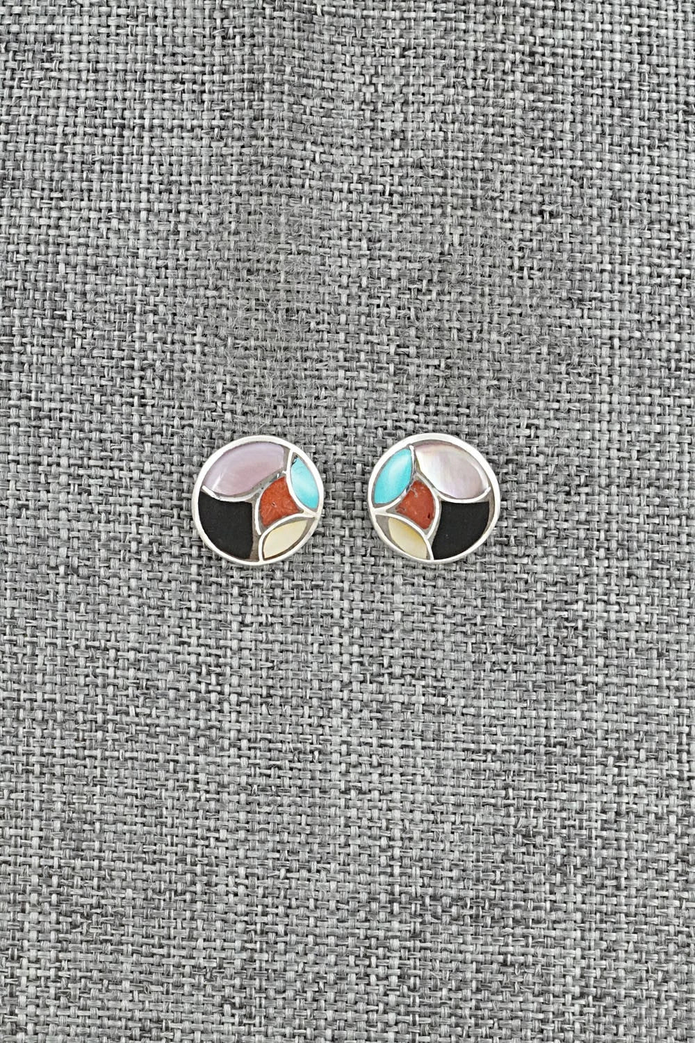 Multi-Stone & Sterling Silver Earrings - Orena Leekya