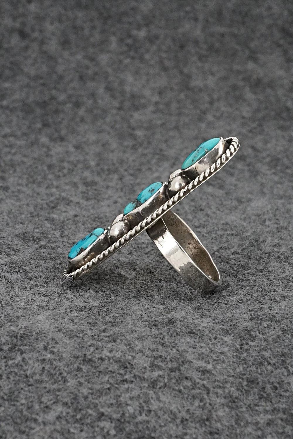 Turquoise & Sterling Silver Ring - Priscilla Reeder - Size 9